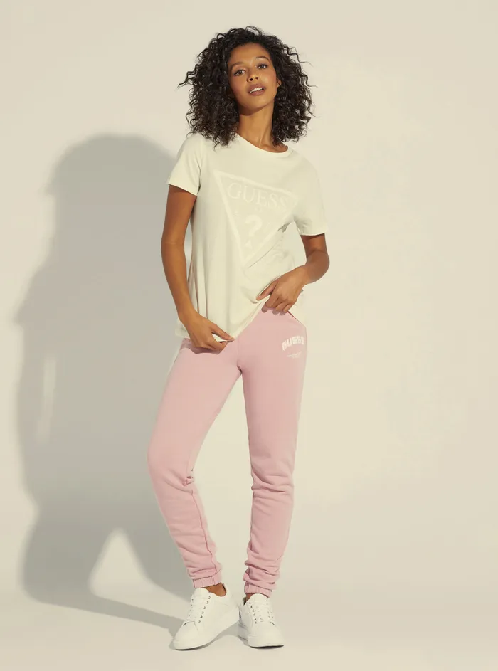 Women Activewear GUESS Eco White Adele Active Tshirt Women Activewear GUESS Eco White Adele Active Tshirt