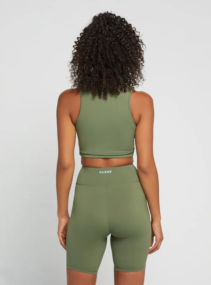 Women Activewear GUESS Green Coline Active Top
