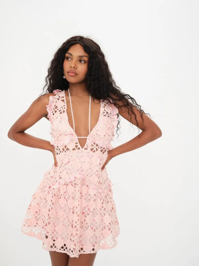 Women Alessia Mini Dress Pink For Love and Lemons Dresses
