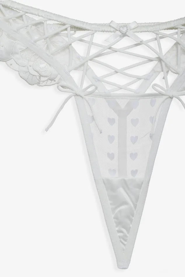 Women Amore Lace Panty White For Love and Lemons Lingerie Women Amore Lace Panty White For Love and Lemons Lingerie