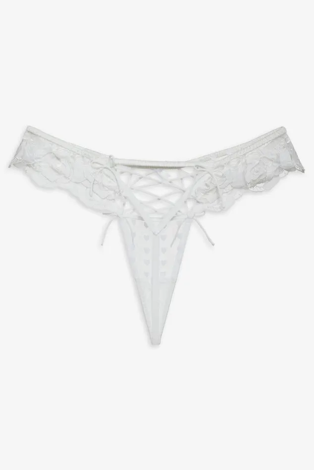 Women Amore Lace Panty White For Love and Lemons Lingerie Women Amore Lace Panty White For Love and Lemons Lingerie