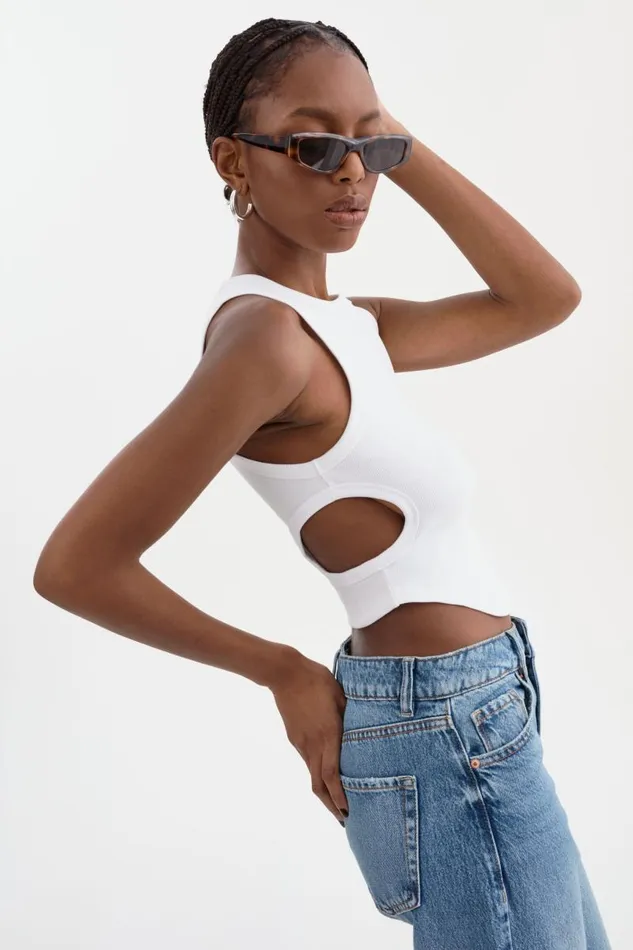 Women ARDA Tank Top White LAMARQUE Tops