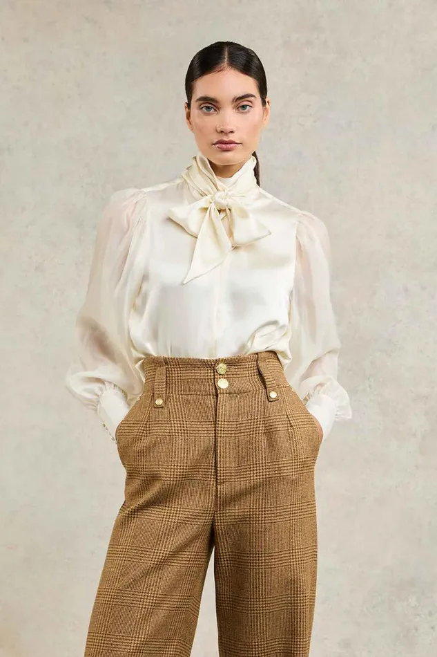 Women Ariella Blouse Oyster Holland Cooper Shirts and Blouses