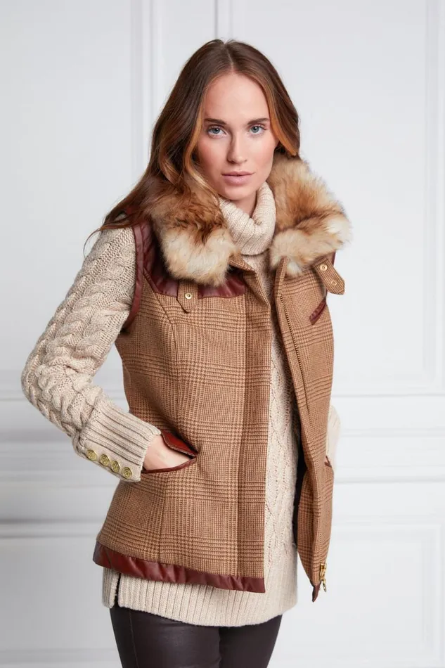 Women Aviator Gilet Tawny Holland Cooper Tailoring