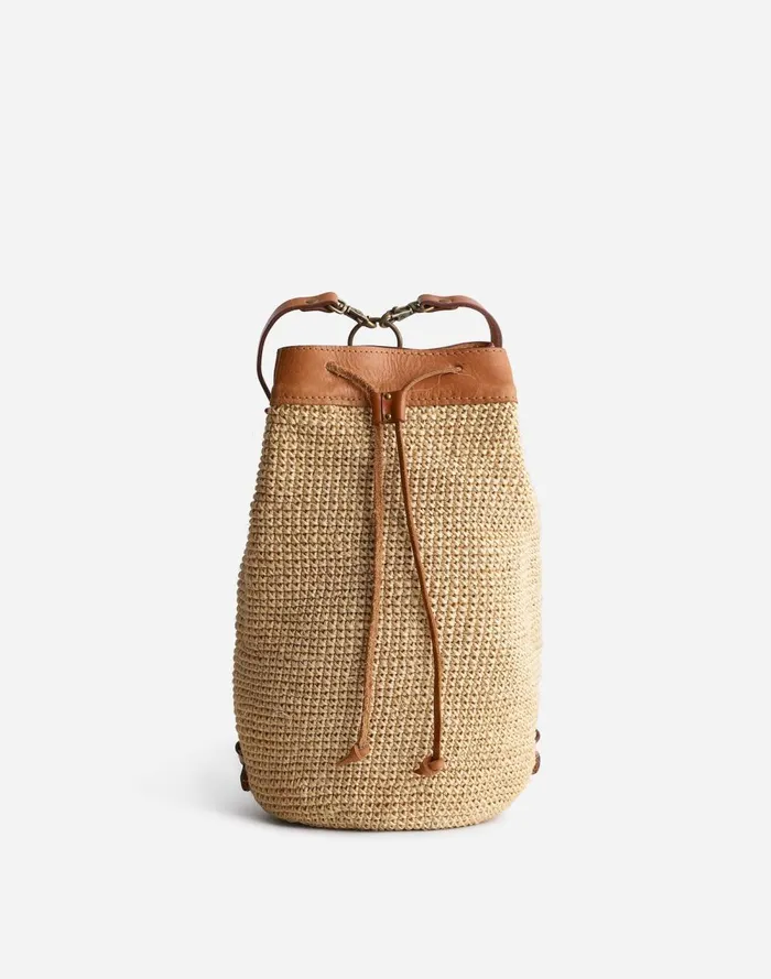 Women Bags Madewell MINGA Crocheted Transito Backpack Natural