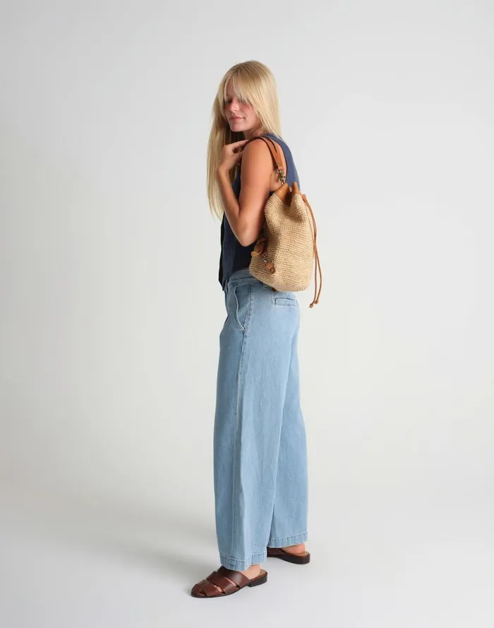 Women Bags Madewell MINGA Crocheted Transito Backpack Natural