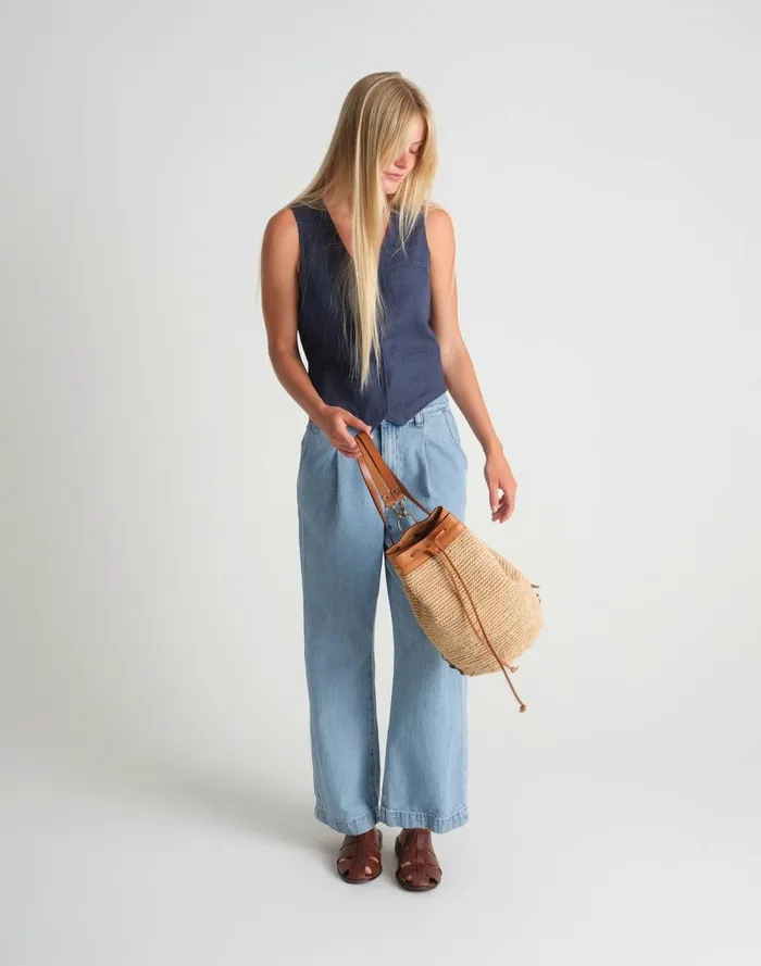 Women Bags Madewell MINGA Crocheted Transito Backpack Natural