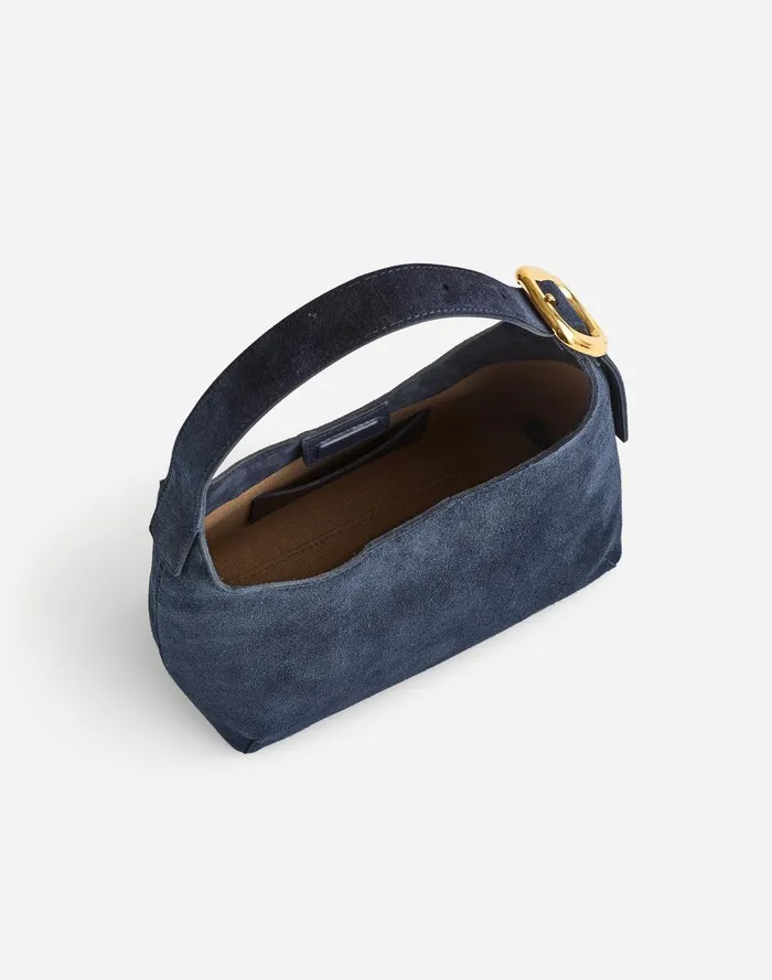 Women Bags Madewell The SculpturalBuckle Shoulder Bag Deep Indigo
