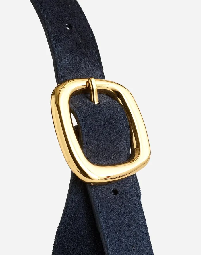 Women Bags Madewell The SculpturalBuckle Shoulder Bag Deep Indigo
