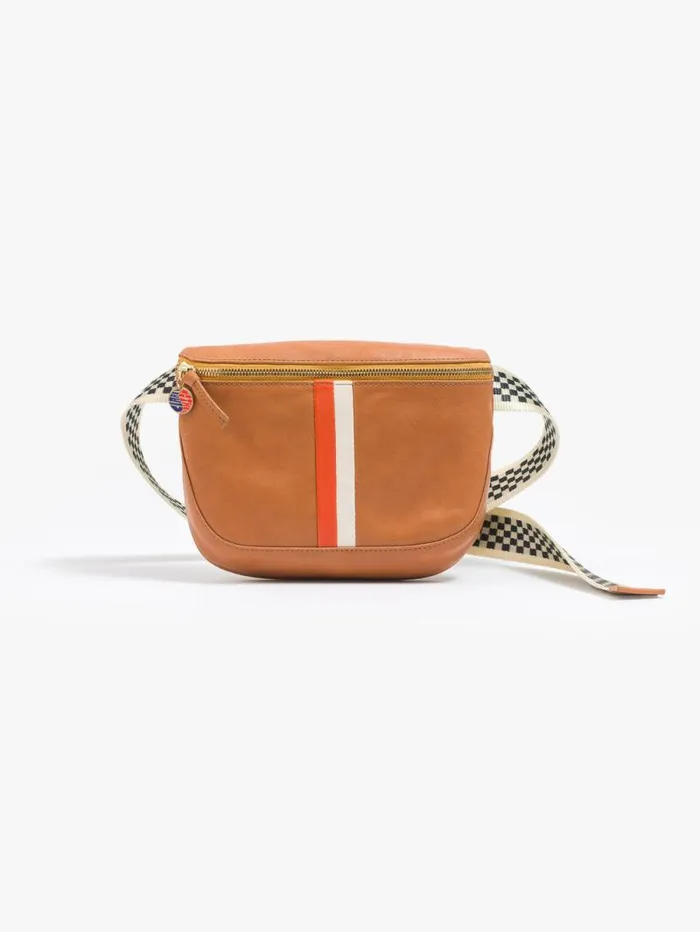 Women Bags Mother Denim Clare V X MOTHER Le Fanny Pack Breton Stripe