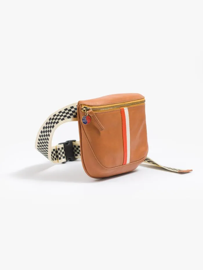 Women Bags Mother Denim Clare V X MOTHER Le Fanny Pack Breton Stripe