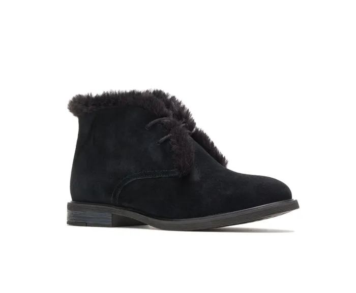 Women Bailey Fur Chukka Black Suede Boots Hush Puppies Women Bailey Fur Chukka Black Suede Boots Hush Puppies