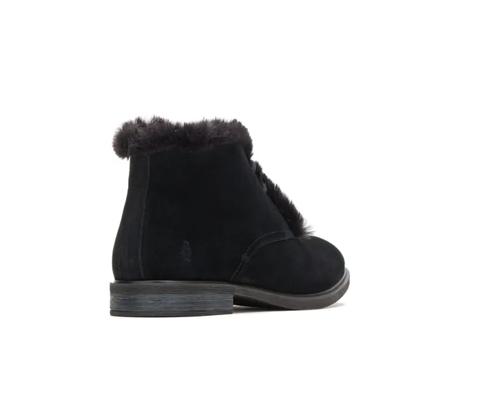 Women Bailey Fur Chukka Black Suede Boots Hush Puppies Women Bailey Fur Chukka Black Suede Boots Hush Puppies