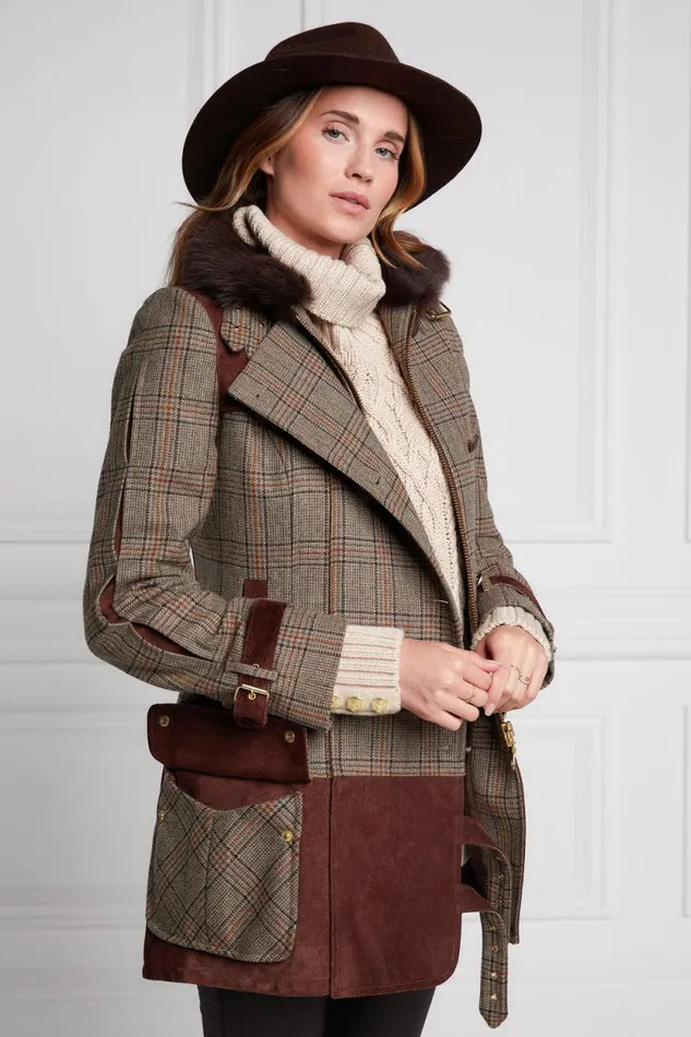 Women Balmoral Field Jacket Bourbon Tweed Holland Cooper Jackets