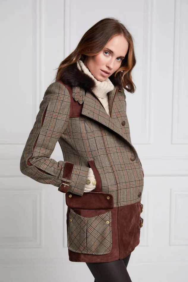 Women Balmoral Field Jacket Bourbon Tweed Holland Cooper Jackets