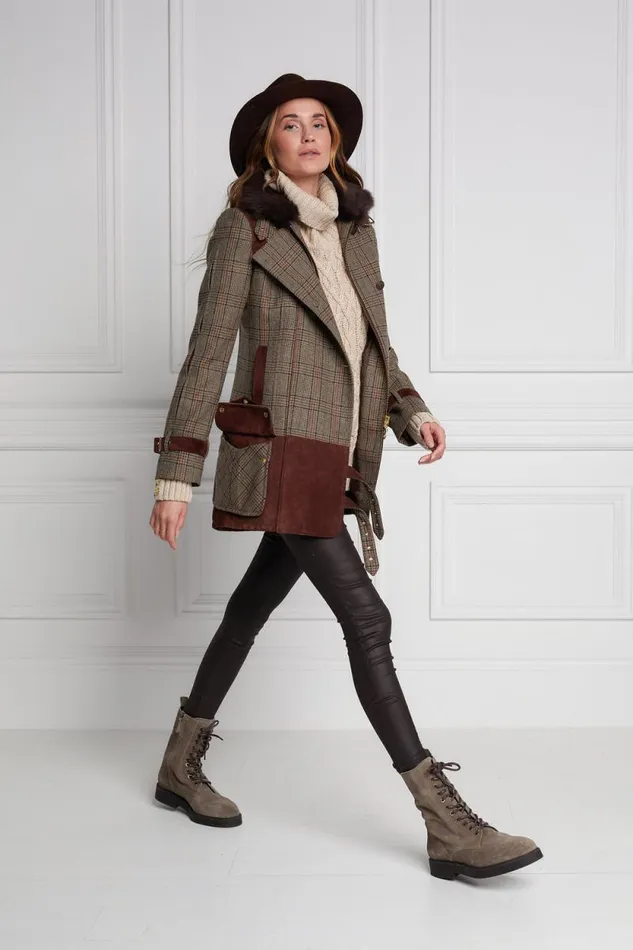 Women Balmoral Field Jacket Bourbon Tweed Holland Cooper Jackets