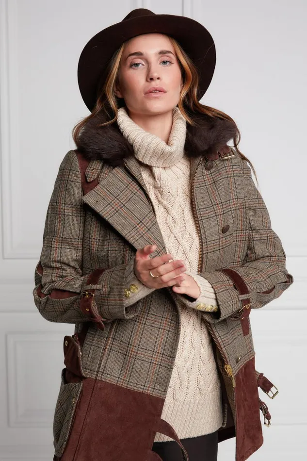 Women Balmoral Field Jacket Bourbon Tweed Holland Cooper Jackets