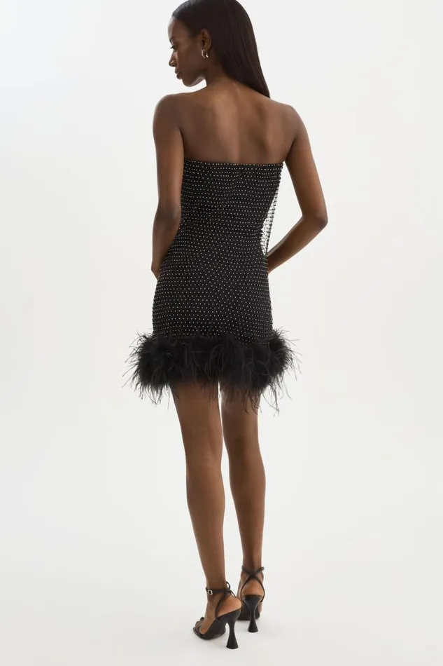 Women BARETA Rhinestone Tube Black LAMARQUE Skirts Women BARETA Rhinestone Tube Black LAMARQUE Skirts