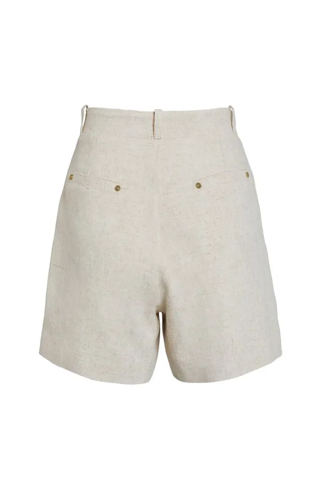 Women Belgravia Tailored Short Natural Linen Holland Cooper Tailoring
