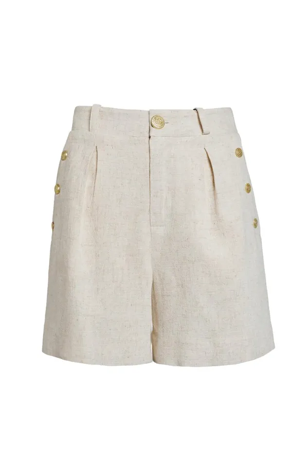 Women Belgravia Tailored Short Natural Linen Holland Cooper Tailoring