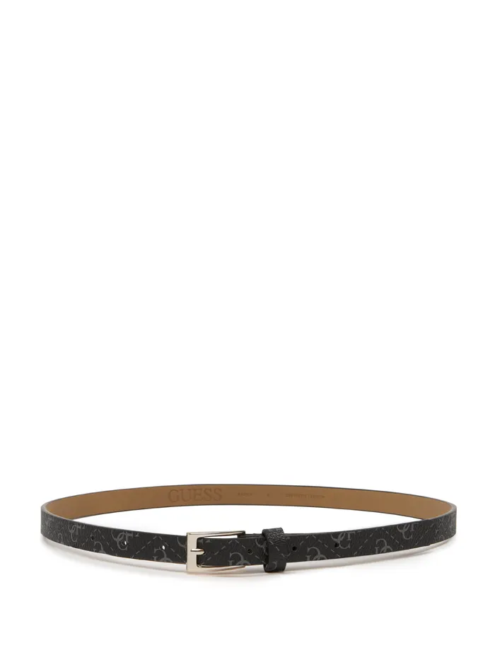 Women Belts GUESS 15mm Black Logo Two For One Belt Set