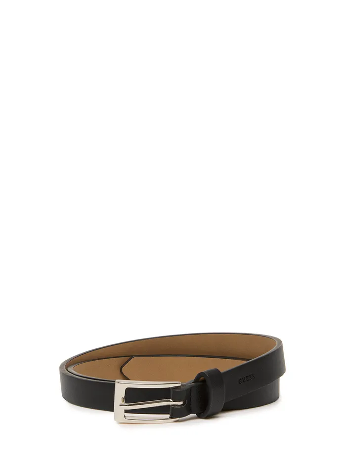 Women Belts GUESS 15mm Black Logo Two For One Belt Set