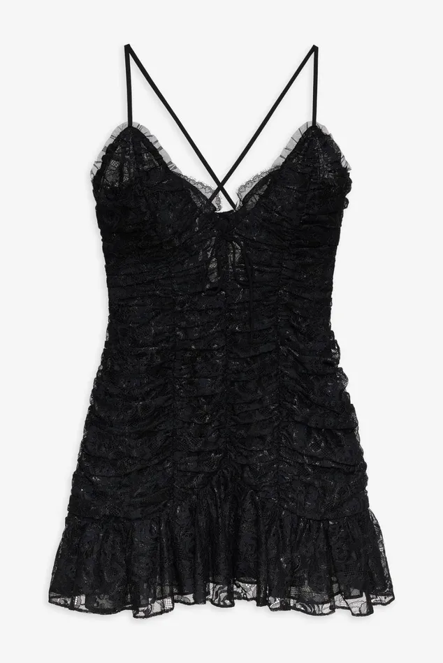 Women Bette Lace Mini Dress Black For Love and Lemons Dresses
