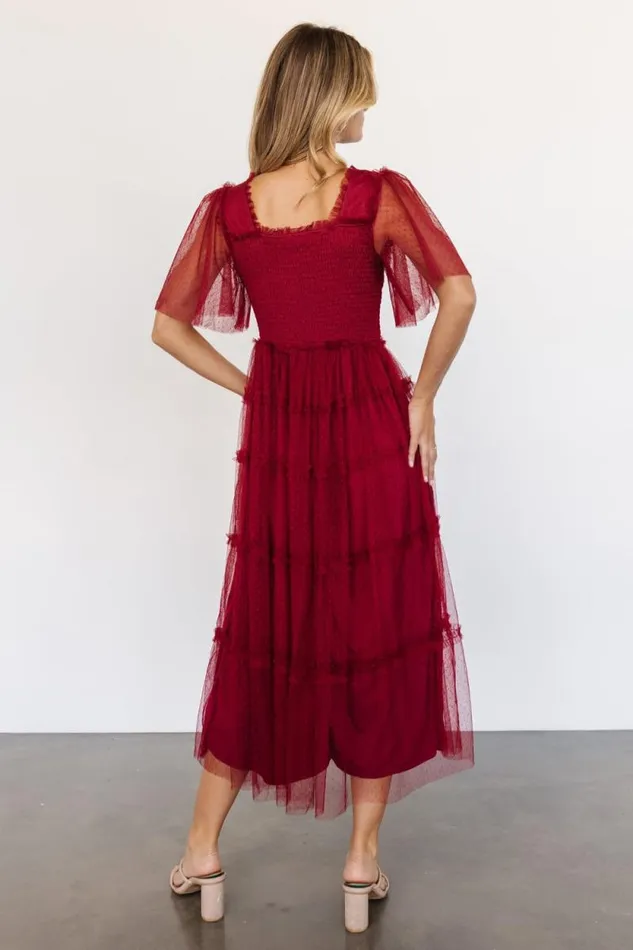 Women Bexley Tulle Dress Wine Baltic Born Tulle Styles Women Bexley Tulle Dress Wine Baltic Born Tulle Styles