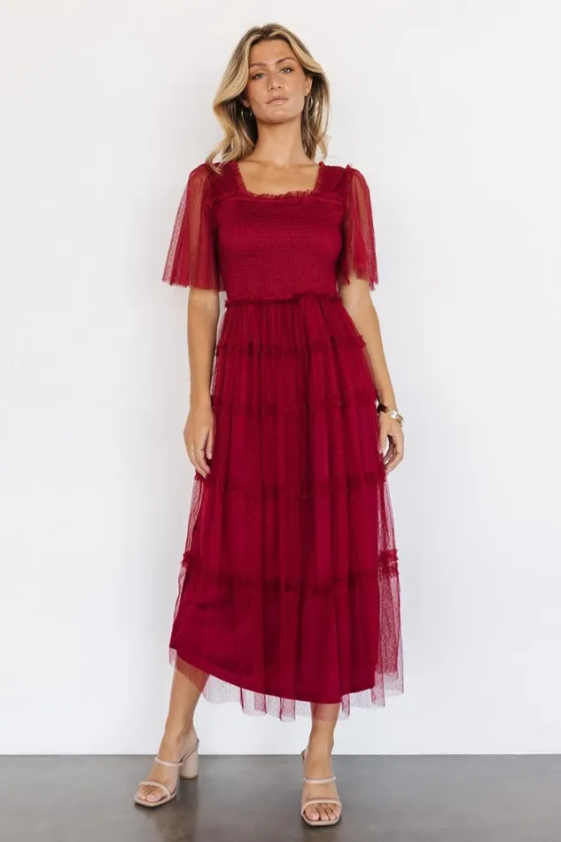 Women Bexley Tulle Dress Wine Baltic Born Tulle Styles Women Bexley Tulle Dress Wine Baltic Born Tulle Styles