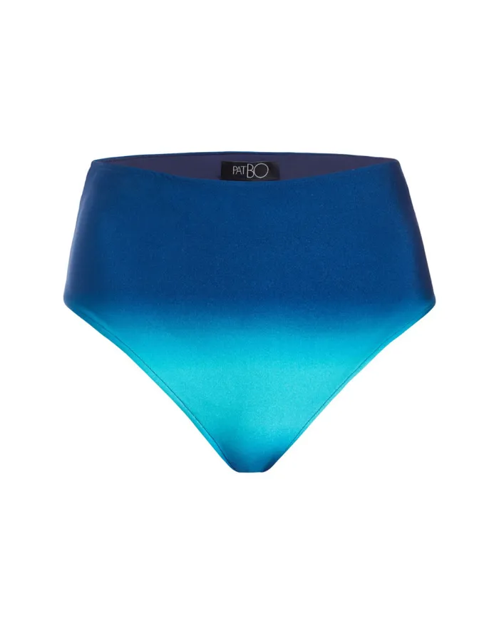 Women Bikinis PatBO OMBRE HIGH WAIST BIKINI BOTTOM FINAL SALE High Tide