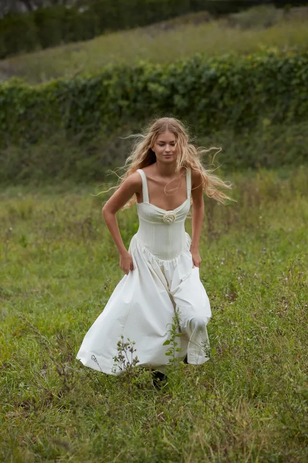 Women Billie Pointelle Midi Dress Ivory For Love and Lemons Dresses Women Billie Pointelle Midi Dress Ivory For Love and Lemons Dresses