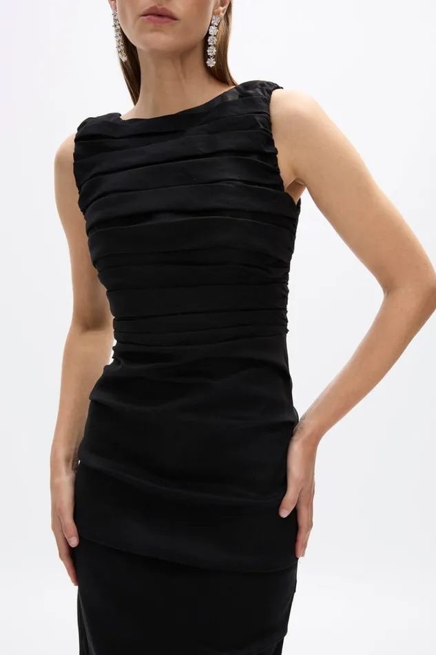 Women Black Dresses Rachel Gilbert ADELA GOWN Women Black Dresses Rachel Gilbert ADELA GOWN