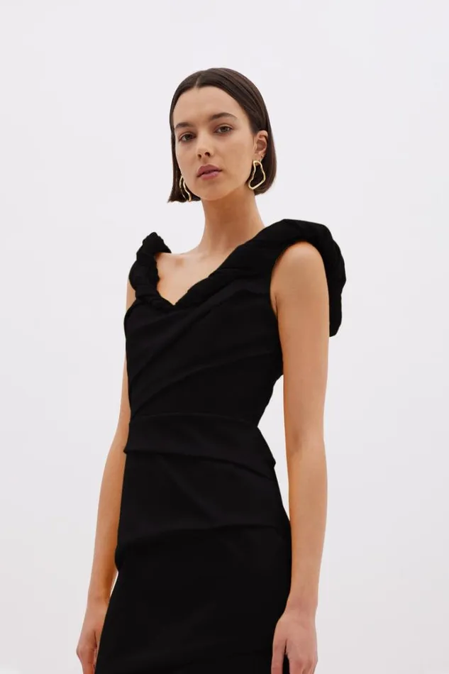 Women Black Dresses Rachel Gilbert ASHA GOWN Women Black Dresses Rachel Gilbert ASHA GOWN