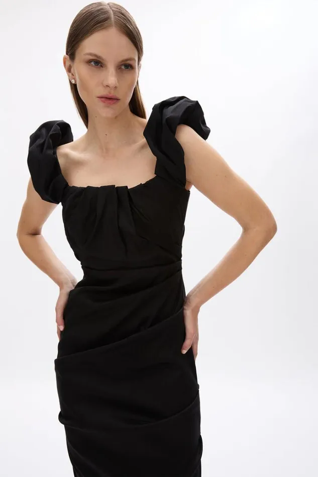 Women Black Dresses Rachel Gilbert Kalina Dress In Black Women Black Dresses Rachel Gilbert Kalina Dress In Black