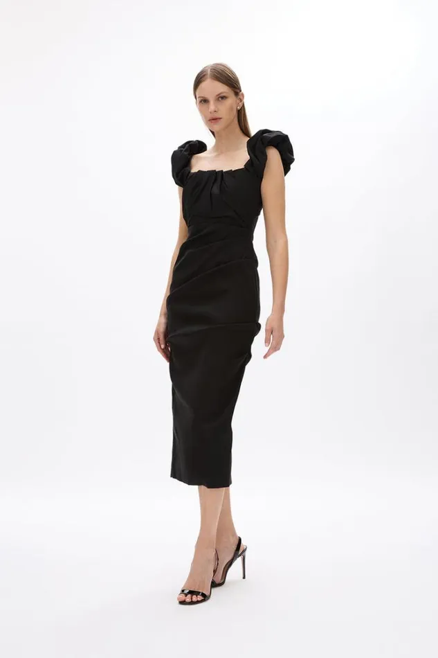 Women Black Dresses Rachel Gilbert Kalina Dress In Black Women Black Dresses Rachel Gilbert Kalina Dress In Black