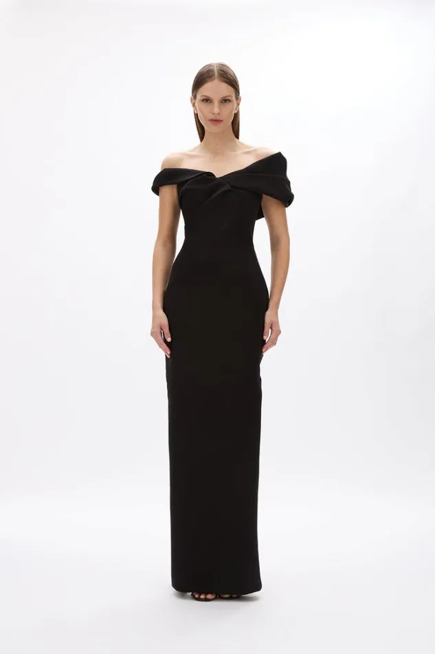 Women Black Dresses Rachel Gilbert MATTEO GOWN