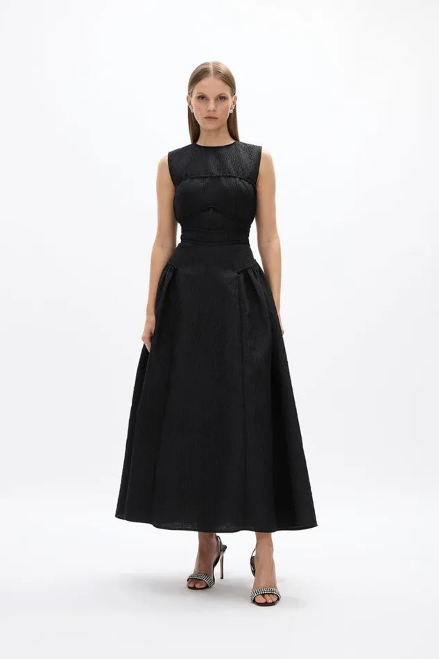 Women Black Dresses Rachel Gilbert Sophia Dress Black