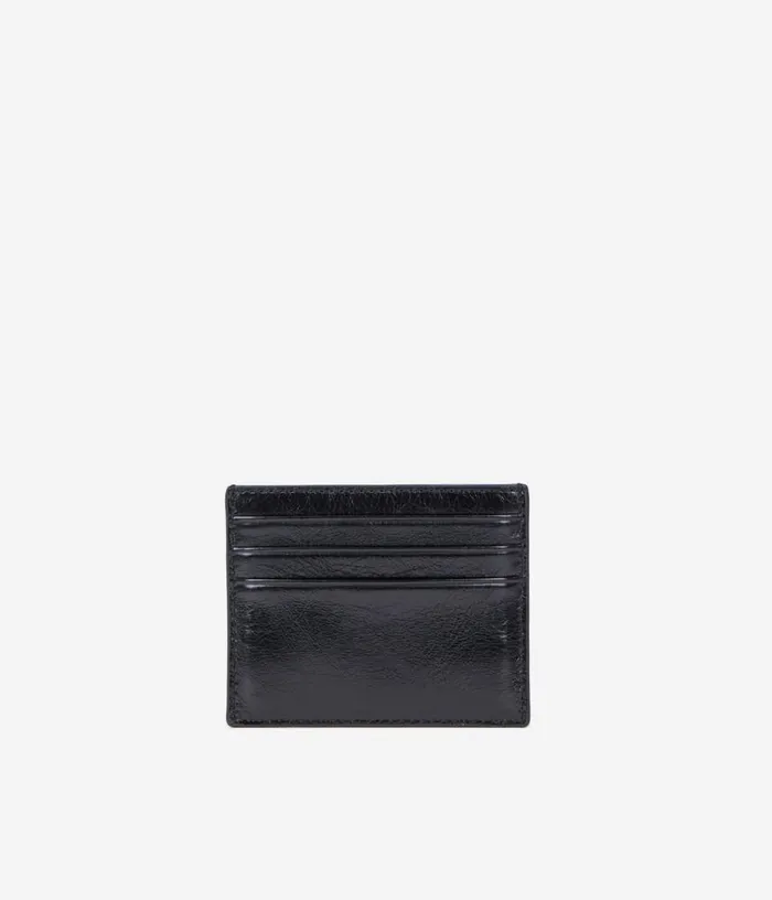 Women Black Leather Blazon Card Holder THE KOOPLES Bags