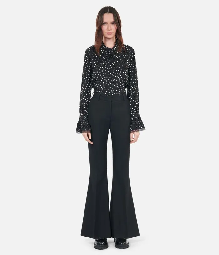 Women Black Wool Blend Suit Trousers THE KOOPLES Blazers and Suits