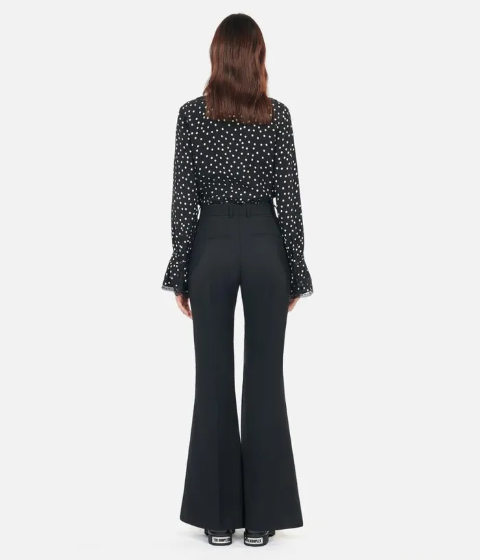 Women Black Wool Blend Suit Trousers THE KOOPLES Blazers and Suits