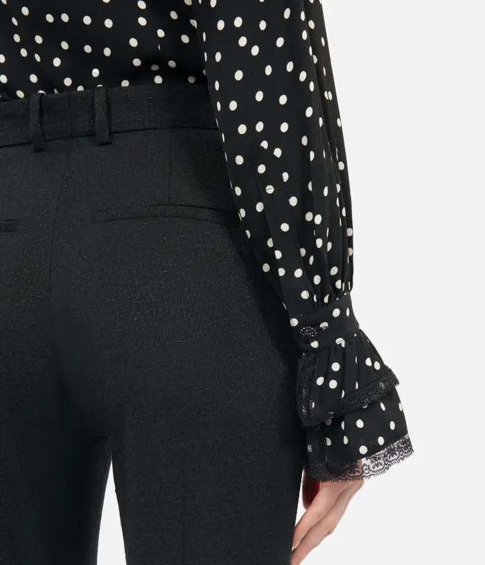 Women Black Wool Blend Suit Trousers THE KOOPLES Blazers and Suits