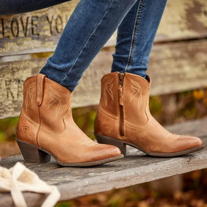 Women Booties Ariat Darlin Western Boot Burnt Sugar Women Booties Ariat Darlin Western Boot Burnt Sugar