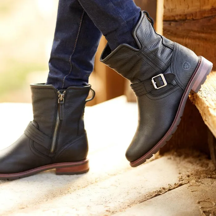 Women Booties Ariat Savannah Waterproof Boot Black