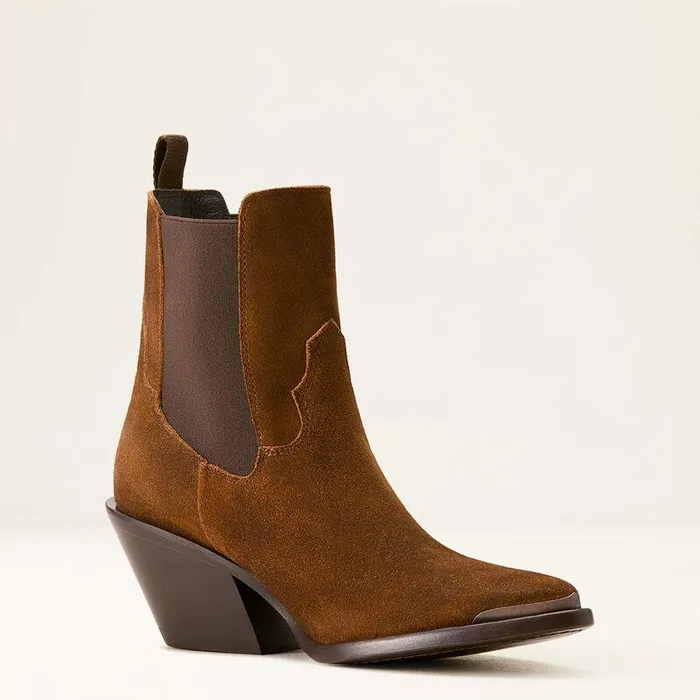 Women Booties Ariat Shiloh Bootie Dark Ginger Suede Women Booties Ariat Shiloh Bootie Dark Ginger Suede