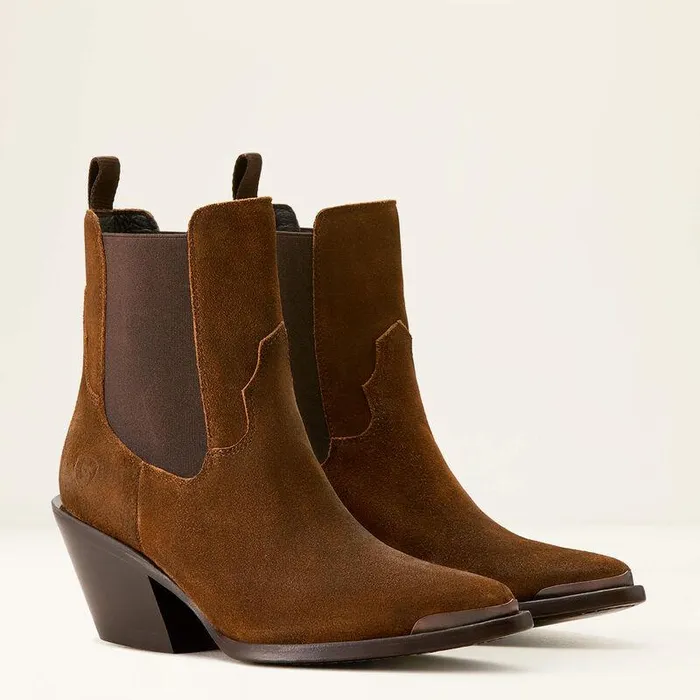 Women Booties Ariat Shiloh Bootie Dark Ginger Suede Women Booties Ariat Shiloh Bootie Dark Ginger Suede