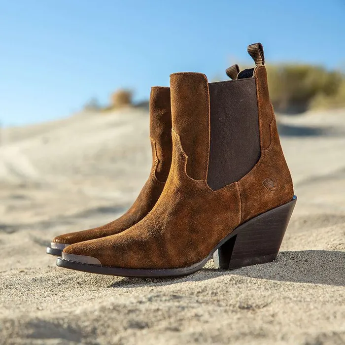 Women Booties Ariat Shiloh Bootie Dark Ginger Suede Women Booties Ariat Shiloh Bootie Dark Ginger Suede