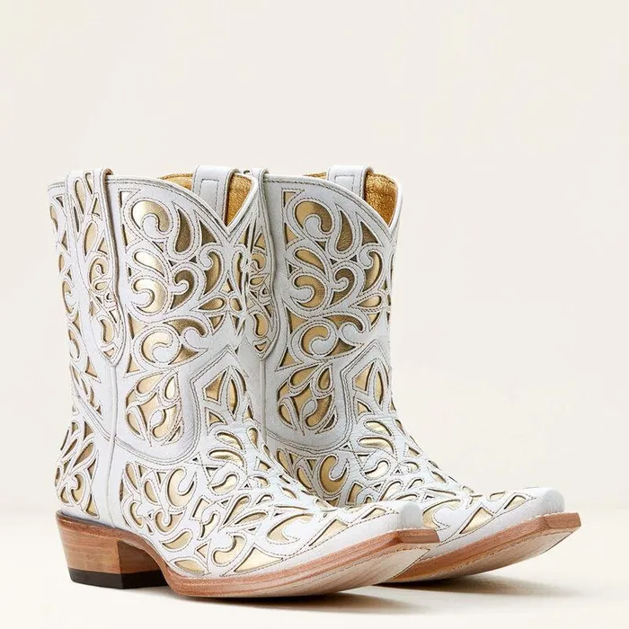 Women Booties Ariat Valentina Western Boot Classic Alabastergold Women Booties Ariat Valentina Western Boot Classic Alabastergold