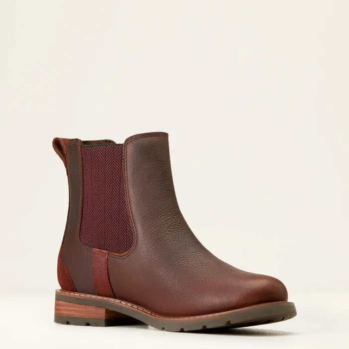 Women Booties Ariat Wexford Waterproof Chelsea Boot Dark Brown Women Booties Ariat Wexford Waterproof Chelsea Boot Dark Brown