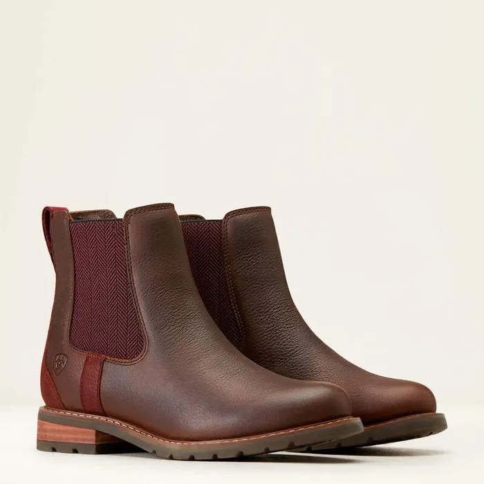 Women Booties Ariat Wexford Waterproof Chelsea Boot Dark Brown Women Booties Ariat Wexford Waterproof Chelsea Boot Dark Brown