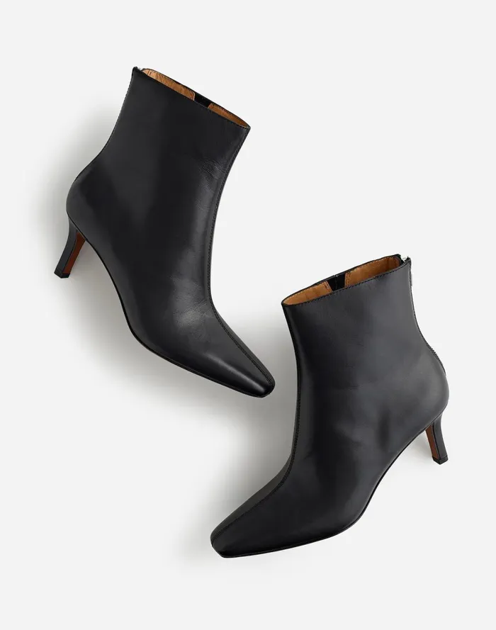 Women Boots Madewell The Dimes StilettoHeel Ankle Boot True Black